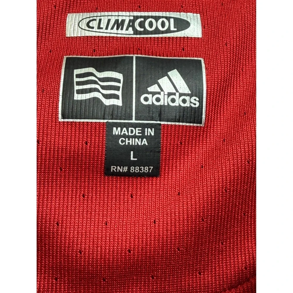Adidas ClimaCool /Red Fiddlers‎ Elbow c.C. Red Sz Large Polo Shirt (W36)